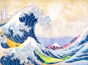 Hokusai&#39;s Wave 2.0 by Eric Chestier art print