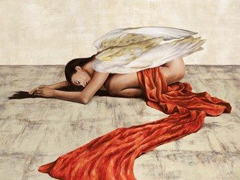 Reclined Angel by Sonya Duval art print