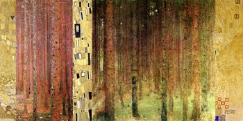 Forest I by Gustav Klimt art print