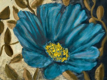 Simple Blue Garden II by Walt Johnston art print