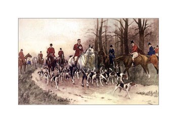 Hounds by George Wright art print