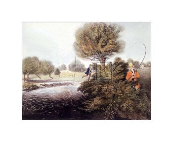 Fly-Fishing for Trout by James Pollard art print