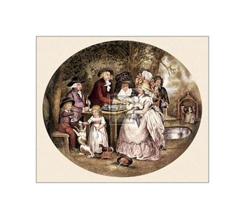 Tea Garden by George Morland art print