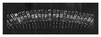 Antique Typewriter Bars by Ethan Harper art print