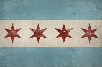 Chicago Flag by Ryan Fowler art print