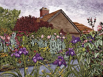 Purple Iris by Thelma Winter art print