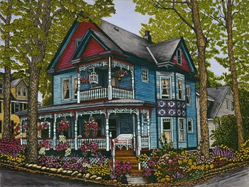 Hollyhock House by Thelma Winter art print