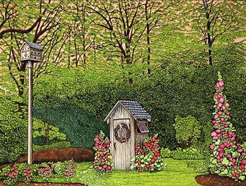 Outhouse by Thelma Winter art print