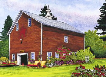Remsen - The Old Barn by Thelma Winter art print