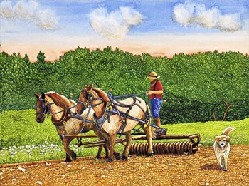 Working The Land by Thelma Winter art print