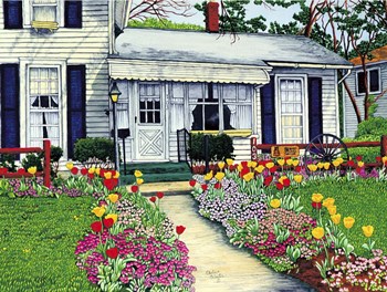 Best&#39;s Tulip Garden by Thelma Winter art print