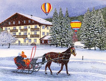 Chateau, Switzerland by Thelma Winter art print