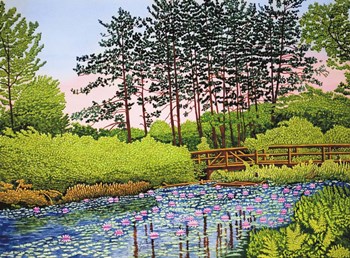 Lily Pond II, Cheektowaga Ny by Thelma Winter art print