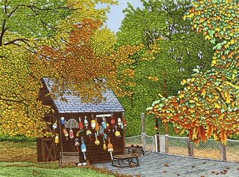 Lobster Buoys II by Thelma Winter art print