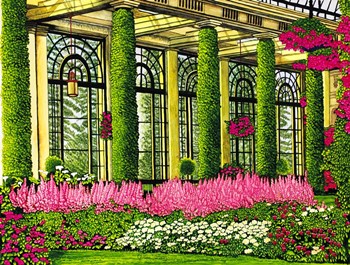 Longwood Gardens - Conservator, Pennsylvania by Thelma Winter art print