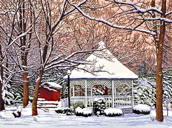 Morgan&#39;s Gazebo, Hamburg Ny by Thelma Winter art print