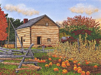 Pumpkin Patch At Mumford Ny by Thelma Winter art print