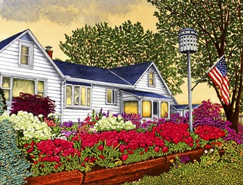 Rose Garden, Canandaigua, Ny by Thelma Winter art print