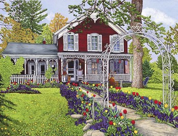 Springtime In Springville, Ny by Thelma Winter art print
