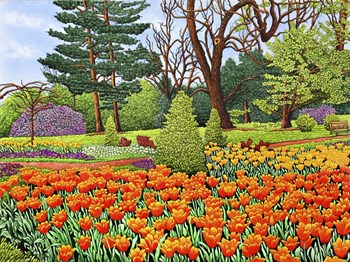 Tulips At Longwood Gardens II, Kennett Square Pa by Thelma Winter art print