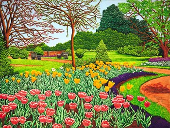 Tulips At Longwood Gardens V, Kennett Square Pa by Thelma Winter art print