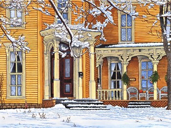 Welcome Home, Springville Ny by Thelma Winter art print