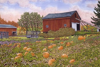 Pumpkin Patch by Thelma Winter art print