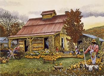 Pumpkin Shed by Thelma Winter art print
