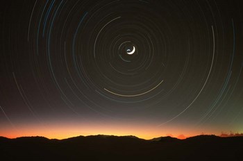 Moon North Star by Thomas Haney art print