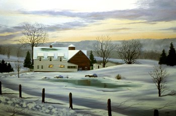 Winter Landscape 11 by Thomas Linker art print