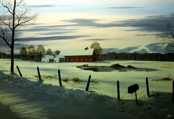 Winter Landscape 17 by Thomas Linker art print