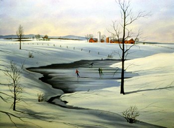 Winter Landscape 30 by Thomas Linker art print