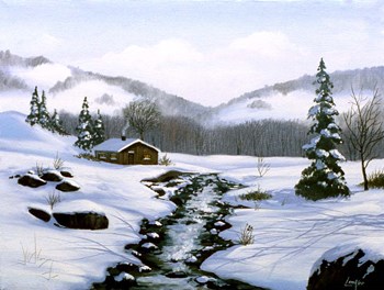 Winter Landscape 32 by Thomas Linker art print