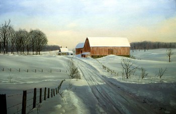 Winter Landscape 33 by Thomas Linker art print