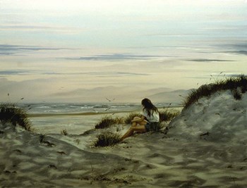 Day on the Beach 3 by Thomas Linker art print