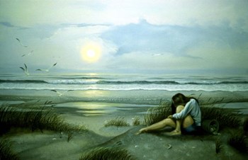 Day on the Beach 5 by Thomas Linker art print