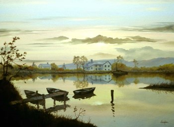 Tranquil Lake by Thomas Linker art print