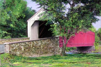 Covered Bridge by Thomas Linker art print