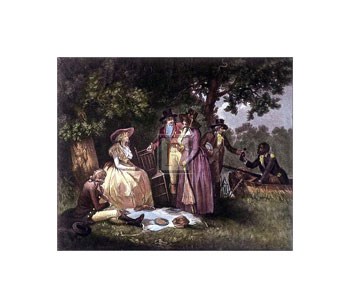 Angler&#39;s Repast by George Morland art print