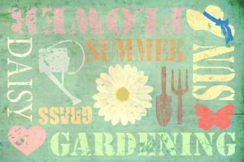 Gardening by Cora Niele art print