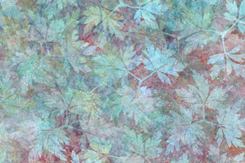 Leaves Carpet Aqua by Cora Niele art print