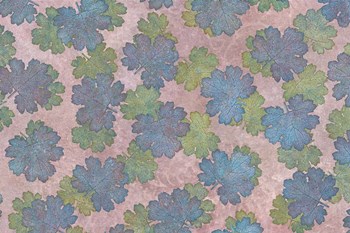 Macleaya Leaf Blue and Green by Cora Niele art print