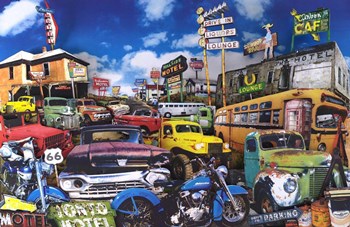 Arbon Cafe by John Roy art print