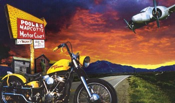 Marcotte Motor Court by John Roy art print