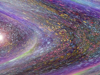 Race Around the Sun by MusicDreamerArt art print