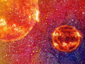 Two Suns by MusicDreamerArt art print