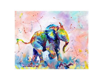 Colorful Elephant by Sarah Stribbling art print