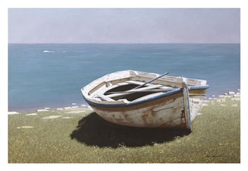 Weathered Boat by Zhen-Huan Lu art print