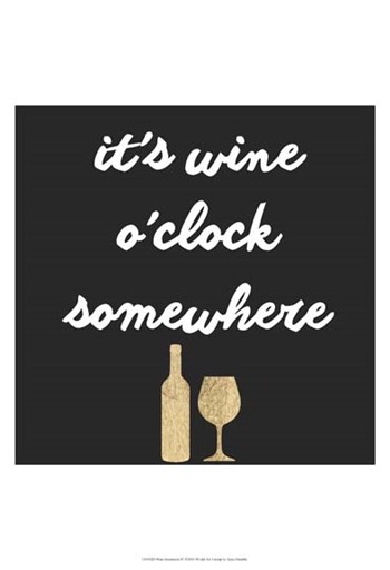 Wine Sentiment IV by Anna Hambly art print