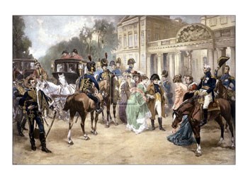 Arrival of Empress Mary-Louisa in Pari by V. De Paredes art print